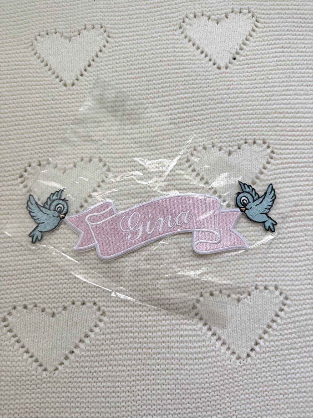 Disney Cinderella Blue Birds Custom Embroidered Patch “Gina”